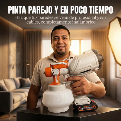 Pistola compresor de pintura inalámbrico
