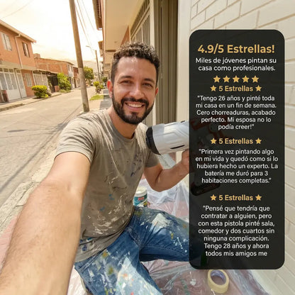 Pistola compresor de pintura inalámbrico