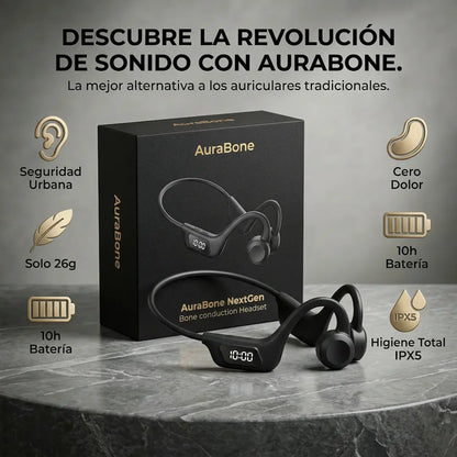 .AuraBone | Audifonos de conducción osea.