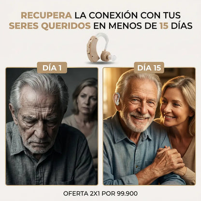 2x1 Audífono Sordera Amplificador Auditivo..